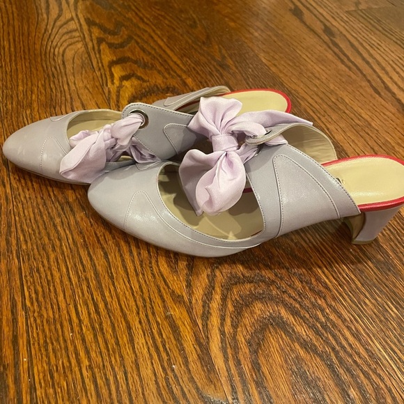 Zac Posen Shoes - Zac Posen Daniella Lavender Heels with Ribbons Calf Skin EU 37 / US Size 7